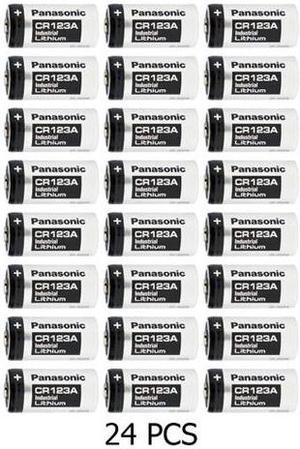 24-Pack Panasonic Industrial CR123A 3 Volt Lithium Batteries