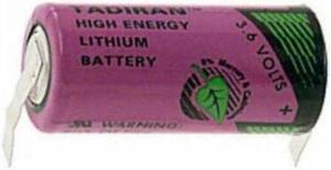 Tadiran TL-5955/T 3.6V 2/3 AA 1.5 Ah Lithium Battery w/ Tabs (ER14335)