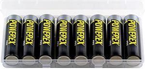 AA NiMH Powerex PRO Rechargeable Batteries (2700 mAh) with Battery Case (8 Card)