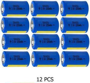 12-Pack ER14250 (LS14250) 1/2 AA 3.6 Volt 1200 mAh Primary Lithium Batteries