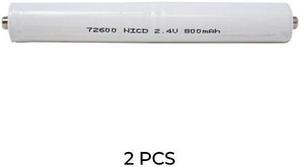 2-Pack Welch Allyn 72600 Replacement 2.5 Volt NiCd Medical Batteries for Welch Allyn Pocket Scope