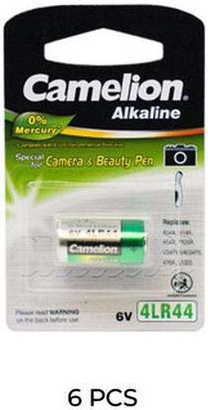 6-Pack 4LR44 6 Volt Alkaline Batteries (A544, PX28A)