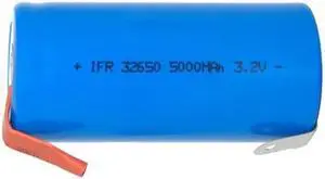 3.2 Volt 32650 LiFePO4 Battery (5000 mAh) with Tabs