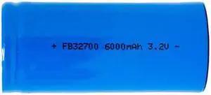 3.2 Volt 32700 LiFePO4 Battery (6000 mAh)