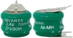 Varta 2/V80H 3P 2.4 Volt 3 Pin NiMH Battery