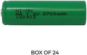 24-Pack AA NiMH 2700 mAh Batteries