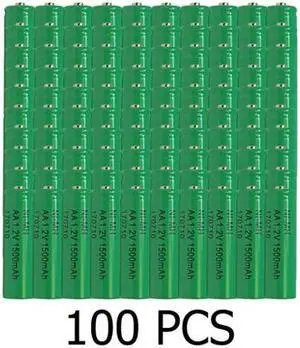 100-Pack AA NiMH 1500mAh Batteries