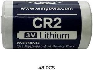 48-Pack CR2 WinPow 3 Volt Lithium Batteries