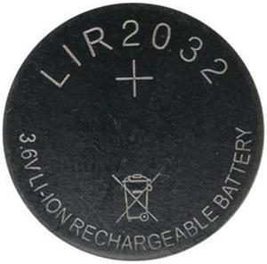 LIR2032 3.6 Volt Lithium Ion Button Battery