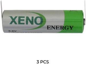 3-Pack Xeno XL-060F 3.6V AA 2.4Ah Lithium Batteries with Tabs