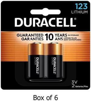 12-Pack Duracell DL123A 3 Volt Lithium Batteries (6 Cards of 2)