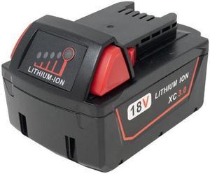 Milwaukee 18 Volt 3000 mAh Liion Replacement Battery