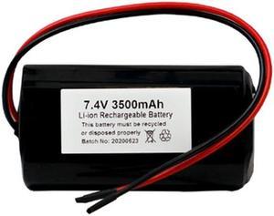 7.4 Volt Lithium Ion Battery Pack (3500 mAh) with Protection IC