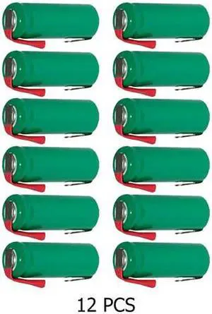 12-Pack 2/3 AAA NiMH 320 mAh Batteries with Tabs