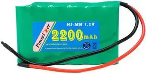 7.2 Volt NiMH Battery Pack (2200 mAh) with Leads