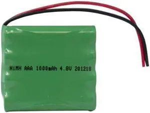 4.8 Volt NiMH Battery Pack (1000 mAh) with Leads