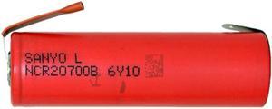 Sanyo / Panasonic 20700B 3.7V Lithium Ion Battery (4250 mAh) w/ Tabs