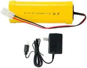 7.2 Volt NiCd Battery Pack (2100 mAh) + Wall Charger