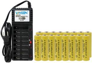 V-868 8 Bay AA & AAA Charger + 16 AA (600 mAh) NiCd Batteries