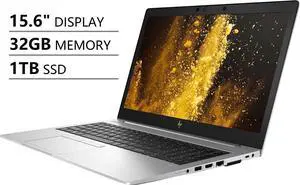 HP Elitebook 850 G6 15.6" Full HD FHD Business Laptop (Intel Quad-Core i7-8565U, 32GB DDR4, 1TB PCIe NVMe M.2 SSD) Fingerprint, Backlit, Type-C, Thunderbolt 3, HDMI, NFC, Windows 10 Pro 64-bit