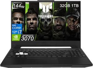 ASUS TUF A15 Gaming Laptop, 15.6 FHD 144Hz Screen, AMD Ryzen 7 4800H,  GeForce RTX 3050 Ti, 32GB RAM, 1TB SSD, Webcam, RGB Backlit Keyboard, Wi-Fi  6