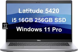 Dell Latitude 5420 5000 14" FHD (Intel 4-Core i5-1145G7 vPro, 16GB RAM, 256GB PCIe SSD) Business Laptop, Backlit Keyboard, Thunderbolt 4, Wi-Fi 6, Webcam, Win 11 Pro -2023
