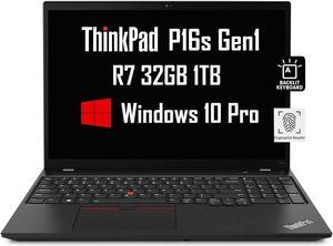 Lenovo ThinkPad P16s 16 WUXGA (AMD Ryzen 7 PRO 6850U, 32GB DDR5 RAM, 1TB PCIe SSD, Radeon 680M) Workstation Business Laptop, Backlit, Fingerprint, Wi-Fi 6E, 3-Year Warranty, Win 10 / Win 11 Pro