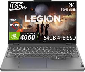 Lenovo Legion 5 Gaming Laptop 156 2K 165Hz AMD 8 Core Ryzen 7 7735HS Beat i712700H GeForce RTX 4060 8GB 64GB DDR5 RAM 4TB SSD Backlit Ethernet WiFi 6 Win 11 Home 2023 Storm Grey
