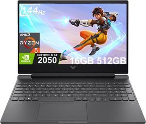 HP Victus 15 Gaming Laptop (15.6" FHD 144Hz IPS, AMD Ryzen 5 7535HS, 16GB DDR5 RAM, 512GB SSD, GeForce RTX 2050 4GB, (6-Core Beat i7-10750H)) Backlit, Wi-Fi 6, Webcam, Win 11 Home, 2024, Mica silver