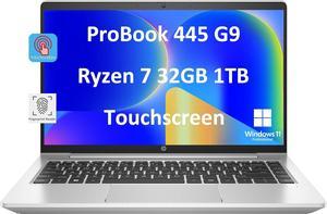 HP ProBook 445 G9 Business Laptop (14" FHD Touchscreen, AMD Ryzen 7 5825U, 32GB RAM, 1TB SSD, 8-Core (Beats i7-1165G7)) Fingerprint, Webcam, Ethernet, Wolf Pro Security, Win 11 Pro, Silver, 2024 HP ProBook 445 G9 Business Laptop (14" FHD Touchscreen, AMD Ryzen 7 5825U, 32GB RAM, 1TB SSD, 8-Core (Beats i7-1165G7)) Fingerprint, Webcam, Ethernet, Wolf Pro Security, Win 11 Pro, Silver, 2024