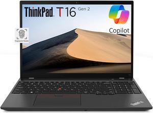 Lenovo ThinkPad T16 Gen 2 Business Laptop (16" FHD+ Anti-glare, 10-Core i7-1355U, 48GB DDR5 RAM, 2TB PCIe SSD), Fingerprint Reader, 1080p Webcam, Ethernet, Type-C, Wi-Fi 6E, Win 11 Pro w/ AI Copilot,