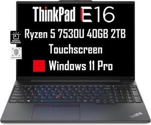 Lenovo ThinkPad E16 Business Laptop (16" FHD+ Touchscreen, AMD Ryzen 5 7530U, 40GB RAM, 2TB SSD, (8-Core Beat i7-1165G7)) Fingerprint, Backlit, FHD Webcam, WiFi 6, Ethernet, Win 11 Pro, Black Lenovo ThinkPad E16 Business Laptop (16" FHD+ Touchscreen, AMD Ryzen 5 7530U, 40GB RAM, 2TB SSD, (8-Core Beat i7-1165G7)) Fingerprint, Backlit, FHD Webcam, WiFi 6, Ethernet, Win 11 Pro, Black