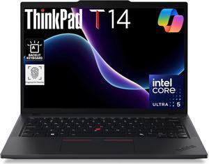Lenovo ThinkPad T14 Gen 5 Business Laptop (14" FHD+, Intel Core Ultra 5 125U (>i7-1355U), 32GB DDR5, 1TB SSD), AI PC, Backlit, FP, 5MP Webcam, 2x Thunderbolt 4, Wi-Fi 6E, Win 11 Pro w/ AI Copilot