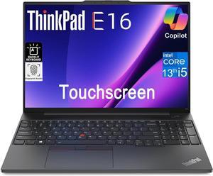 Lenovo ThinkPad E16 Business Laptop (16" WUXGA Touchscreen, Intel 13th Gen 10-Core i5-1335U, 40GB RAM, 1TB SSD), Backlit Keyboard, Fingerprint, FHD Webcam, Ethernet, Wi-Fi 6, Win 11 Pro, Black
