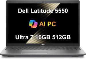 Dell Latitude 5550 Business Laptop (15.6" FHD Anti-Glare, Intel 12-Core Ultra 7 155U (Beat i7-1355U), 16GB DDR5 RAM, 512GB SSD) Backlit, FHD RGB Webcam, Thunderbolt 4, Ethernet, Win 11 Pro, 2025 AI PC