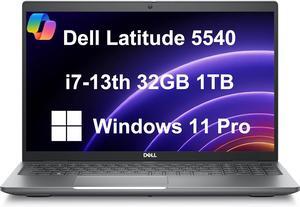 Dell Latitude 5540 Business Laptop (15.6" FHD Anti-Glare, Intel 14-Core i7-1370P vPro, 32GB DDR5 RAM, 1TB SSD) Backlit, Fingerprint, 1080p RGB Webcam, 2x Thunderbolt 4, Win 11 Pro w/Copilot, Gray
