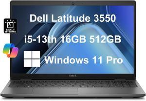 Dell Latitude 3550 Business Laptop (15.6" FHD Anti-Glare, Intel 10-Core i5-1335U (Beat i7-1355U), 16GB DDR5 RAM, 512GB SSD) Backlit Keyboard, Ethernet, FHD Webcam, Win 11 Pro w/AI Copilot, Grey