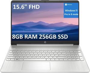 HP 15 Laptop for Business and Students (15.6" FHD, Intel 6-Core i3-1215U, 8GB RAM, 256GB SSD), Narrow-Bezel, Fingerprint Reader, 10-Hr Long Battery Life, Webcam, Numpad, HDMI, Win 11 Pro in S Mode