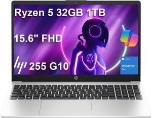 HP 255 G10 Business Laptop (15.6" FHD IPS Anti-glare, AMD Ryzen 5 7530U (>Intel i7-1165G7), 32GB RAM, 1TB SSD) for Home, Student, Webcam, Numeric Keypad, HDMI, Wi-Fi 6, Bluetooth, Win 11 Pro w/Copilot HP 255 G10 Business Laptop (15.6" FHD IPS Anti-glare, AMD Ryzen 5 7530U (>Intel i7-1165G7), 32GB RAM, 1TB SSD) for Home, Student, Webcam, Numeric Keypad, HDMI, Wi-Fi 6, Bluetooth, Win 11 Pro w/Copilot