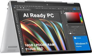 HP Envy x360 2-in-1 Laptop (14" FHD+ Touchscreen, AMD Ryzen 5 8640HS (>i7-1255u), 16GB RAM, 512GB SSD), Creator, Photographer, Designer, 2025 AI PC, Backlit KB, Webcam w/ Shutter, Copilot, Win 11 Home HP Envy x360 2-in-1 Laptop (14" FHD+ Touchscreen, AMD Ryzen 5 8640HS (>i7-1255u), 16GB RAM, 512GB SSD), Creator, Photographer, Designer, 2025 AI PC, Backlit KB, Webcam w/ Shutter, Copilot, Win 11 Home