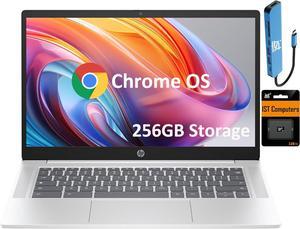 HP Chromebook 14 Business & Students Laptop (Intel 4-Core Pentium N6000, 4GB RAM, 256GB Storage (128GB UFS+128GB SD Card), 14" Anti-Glare) 12-Hr Long Battery Life, IST HUB, Webcam, Wi-Fi 6, Chrome OS