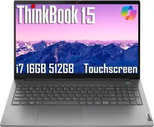 Lenovo ThinkBook 15 Gen 4 Business Laptop (15.6" IPS FHD Touchscreen, Intel 10-Core i7-1255U, 16GB RAM, 512GB SSD), FHD Webcam, Narrow Bezel, Backlit, Fingerprint, Thunderbolt 4, Win 11 Pro, Grey Lenovo ThinkBook 15 Gen 4 Business Laptop (15.6" IPS FHD Touchscreen, Intel 10-Core i7-1255U, 16GB RAM, 512GB SSD), FHD Webcam, Narrow Bezel, Backlit, Fingerprint, Thunderbolt 4, Win 11 Pro, Grey