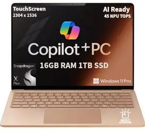 Microsoft Surface Laptop 7 AI Copilot+ PC for Business (13.8" 2K+ Touchscreen, Snapdragon X Plus, 16GB 8448MHz, 1TB SSD), 20-Hr Long Battery Life, Backlit, Wi-Fi 7, Webcam, Win 11 Pro, Dune
