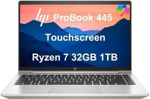 HP ProBook 445 G9 Business Laptop (14" FHD Touchscreen, AMD Ryzen 7 5825U, 32GB RAM, 1TB SSD, 8-Core (Beats i7-1165G7)) Fingerprint, Webcam, Ethernet, Wolf Pro Security, Win 11 Pro, Silver, 2024 HP ProBook 445 G9 Business Laptop (14" FHD Touchscreen, AMD Ryzen 7 5825U, 32GB RAM, 1TB SSD, 8-Core (Beats i7-1165G7)) Fingerprint, Webcam, Ethernet, Wolf Pro Security, Win 11 Pro, Silver, 2024