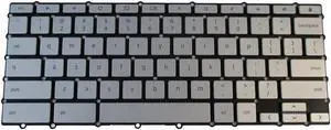 replacement keyboard for Asus Chromebook Flip C434 C434TA Silver Backlit