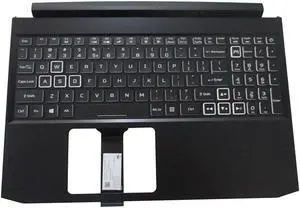 replacement keyboard for Acer Nitro AN515-55 with Palmrest  Backlit  6B.Q7KN2.064 - White color  Keys