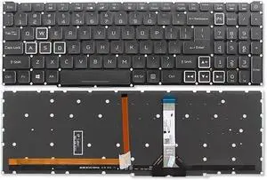 replacement keyboard for ACER Nitro 5 AN515-46 AN515-58 AN515-56 US  backlit white key N20C1