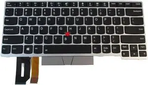 replacement keyboard for Lenovo ThinkPad E480 E490 L380 L390 T480s Backlit  with Pointer 01YN340