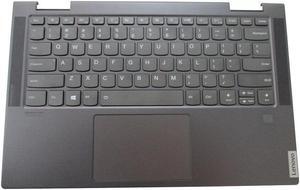 replacement keyboard for Lenovo Yoga C740-14IML 81TC with Palmrest  Backlit  including  Touchpad 5CB0U43959