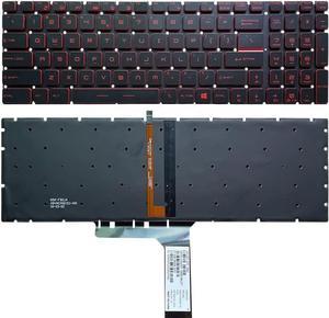 US Keyboard for MSI GL62M 7RC 7RD 7RDX 7RE 7REX GL62MVR 7RFX Red Backlight
